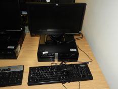 *HP Desktop Computer with Monitor, Keyboard and Mouse