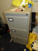 *Three Drawer Foolscap Filing Cabinet (grey)
