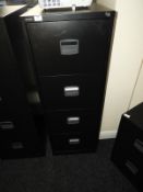 *Four Drawer Foolscap Filing Cabinet (black)