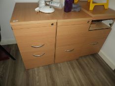 *Three Standalone Drawer Pedestal, Desktop Fan, Sanitising Fluid, etc.