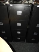 *Four Drawer Foolscap Filing Cabinet (black)