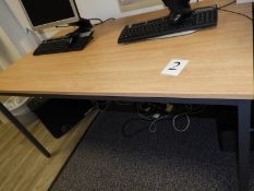 *Office Table in Lightwood Finish 140x80cm