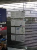 *Hanging Perspex Display Comprising of Twelve A4 Frames