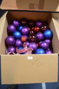 *Large Box of Assorted Christmas Baubles