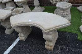 Classical Curved Garden Bench