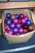*Large Box of Assorted Christmas Baubles