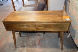 *Retro Two Drawer Console Table in Light Oak 110x4