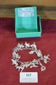 Tiffany 925 Sterling Silver Charm Bracelet