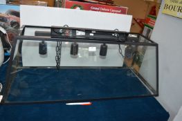 Black Metal Framed Overhead Light