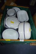 Vintage White Enamel Cookware
