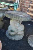 Concrete Effect Bird Bath