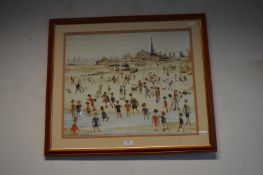 Framed Lowry Seaside Print