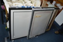 Five Black Picture Frames (external size 85x65cm)