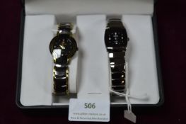 Gift Set of Two Swissline Wristwatch