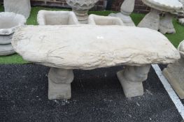 Garden Bench with Squirrel Supports