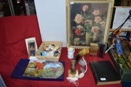 Assorted Collectibles Including, Golfing Wall Plat