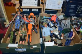 Two Boxes of Action Man Figures and Accessories