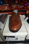 Sterling & Hunt Brown Leather Brogue Size: 10