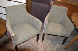 *Pair of Wes Armchair on Dark Driftwood Legs (one