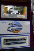 Corgi Diecast Plaxton Coach plus Thornycroft Van
