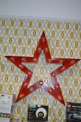 *1m Red Metal Christmas Star