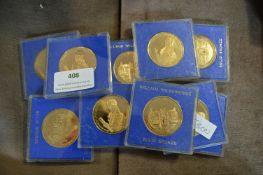 Ten Bronze William Wilberforce Commemorative Medal