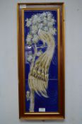 Framed 1970's Maws Peacock Tiles