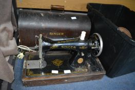 Vintage Singer Sewing Machine with Case