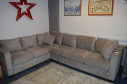 *Thomasville Six Seat Grey Corner Sofa