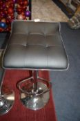 Black & Chrome Gas Lift Barstool