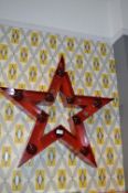 *75cm Red Metal Christmas Star