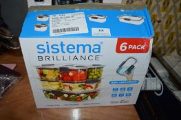 *Systema Brilliance 6pc Storage Boxes