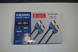 *Wire Logic HDMI Cables 2pk