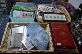 Stamp Collection Including Albums, Loose Stamps, F