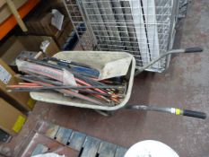 *Wheelbarrow, Draining Rods, Spades, and Slate Kni