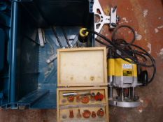 *Dewalt Router with Bits and Makita Toolbox