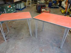 Two Folding Tables 92x61x70cm