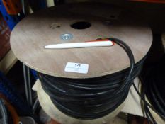 *Spool of Black UTP External Grade Cat6 Cable