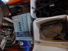 Box of Fitting Including Handles, Coat Hooks, Hing