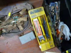 Stanley Toolbox and a Toolbag with Assorted Tools