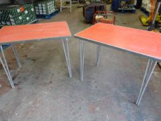 Two Folding Tables 92x61x70cm