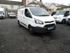 *Ford Transit Custom Van Reg: YK15 KOW, Mileage: 84,714, MOT: April 2022