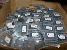Quantity of 6mm Cable Clips and Chrome Dimmer Plat