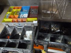 *Three Storage Cases with Assorted Screws and Fitt