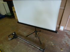 Projector Screen with Unicol Projector Mount