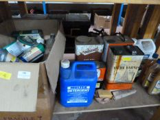 Shelf of Assorted DIY and Garden Products (some pa