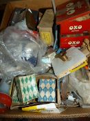 Miscellaneous Box of Screws, Nails, Fittings, Dust