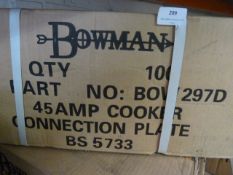 *Box of 100 Bow 297D Cooker Connection Plates