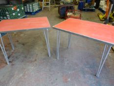 Two Folding Tables 92x61x70cm