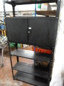 Workshop Shelves with Cupboard (lock AF) 180x92x31